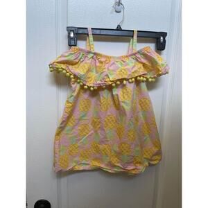 Tommy Bahama Girls Pineapple Top And Short sz 10/12